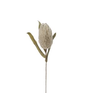 AROMA GRACE ΛΟΥΛΟΥΔΙ ΤΕΧΝΗΤΟ 63cm FOAM ΓΚΡΙ ΠΡΑΣΙΝΟ PVC