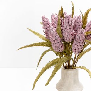 SPRING SPLENDOR ΛΟΥΛΟΥΔΙ ΤΕΧΝΗΤΟ 75cm FOAM ΜΩΒ ΠΡΑΣΙΝΟ PVC