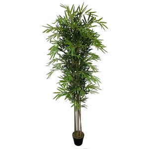 BAMBOO ΔΕΝΤΡΟ ΤΕΧΝΗΤΟ ΣΕ ΓΛΑΣΤΡΑ 200cm PEVA ΠΡΑΣΙΝΟ