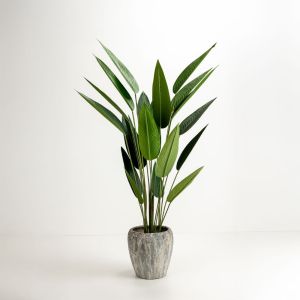 PARADISE BIRD ΔΕΝΤΡΟ ΤΕΧΝΗΤΟ ΣΕ ΓΛΑΣΤΡΑ 160cm POLYESTER ΠΡΑΣΙΝΟ