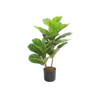 FIDDLE FIG ΔΕΝΤΡΟ ΤΕΧΝΗΤΟ ΣΕ ΓΛΑΣΤΡΑ 65cm PEVA ΠΡΑΣΙΝΟ
