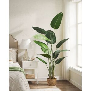 BANANA ΔΕΝΤΡΟ ΤΕΧΝΗΤΟ ΣΕ ΓΛΑΣΤΡΑ 120cm PEVA ΠΡΑΣΙΝΟ