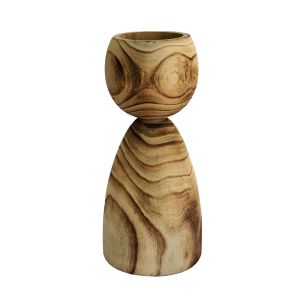 KENGO ΒΑΖΟ 15x15x34cm ΞΥΛΟ ΦΥΣΙΚΟ