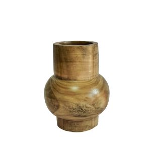 CEDAR ΒΑΖΟ 21x21x27cm ΞΥΛΟ ΚΑΦΕ