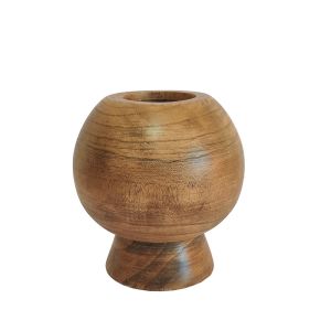 CEDAR ΒΑΖΟ 20x20x22cm ΞΥΛΟ ΚΑΦΕ