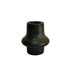 NUBIA ΒΑΖΟ 19x19x21cm ΞΥΛΟ ΜΑΥΡΟ
