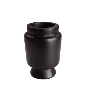 NUBIA ΒΑΖΟ 14x14x20cm ΞΥΛΟ ΜΑΥΡΟ