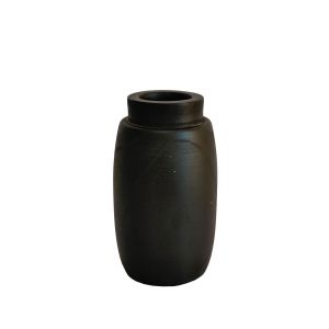 NUBIA ΒΑΖΟ 13x13x22cm ΞΥΛΟ ΜΑΥΡΟ