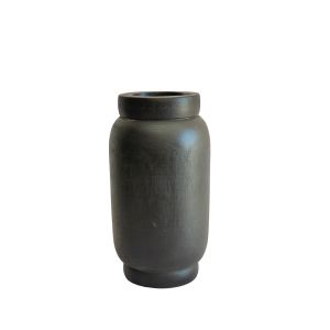 NUBIA ΒΑΖΟ 16x16x30cm ΞΥΛΟ ΜΑΥΡΟ