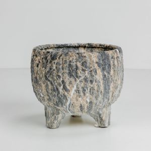 ROCKY ΚΑΣΠΩ 27x27x23cm ΚΕΡΑΜΙΚΟ ΑΝΘΡΑΚΙ ΜΠΕΖ