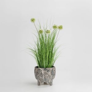 ROCKY ΚΑΣΠΩ 27x27x23cm ΚΕΡΑΜΙΚΟ ΑΝΘΡΑΚΙ ΜΠΕΖ