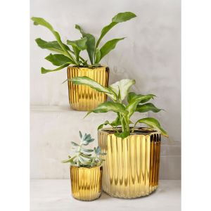 ORO ΚΑΣΠΩ ΣΕΤ 3ΤΜΧ 18x18x18cm ΚΕΡΑΜΙΚΟ ΧΡΥΣΟ