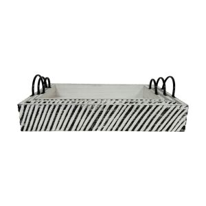 RONAN ΔΙΣΚΟΣ SET 3ΤΜΧ 60x40x10cm ΞΥΛΟ ΚΑΦΕ ΜΠΕΖ