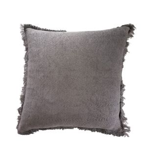 RASUL ΔΙΑΚΟΣΜΗΤΙΚΟ ΜΑΞΙΛΑΡΙ 45x45cm ΥΦΑΣΜΑ ΓΚΡΙ POLYESTER