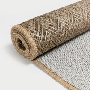 IKAN ΧΑΛΙ ΕΞΩΤΕΡΙΚΟΥ ΧΩΡΟΥ 200x150cm PP ΜΠΕΖ ΚΑΦΕ