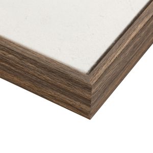 CURVA 2 ΠΙΝΑΚΑΣ ΔΙΑΚΟΣΜΗΤΙΚΟΣ ΜΕ ΚΟΡΝΙΖΑ 70x90x4cm ΚΑΜΒΑΣ BEIGE BEIGE ΞΥΛΟ ΦΥΣΙΚΟ