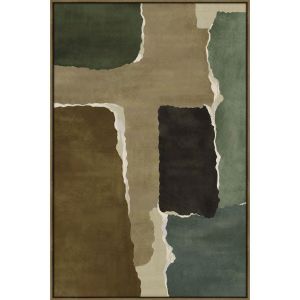 CROSS LINE ΠΙΝΑΚΑΣ ΔΙΑΚΟΣΜΗΤΙΚΟΣ ΜΕ ΚΟΡΝΙΖΑ 80x120x4cm ΚΑΜΒΑΣ ΚΑΦΕ ΠΟΛΥΧΡΩΜΟ ΞΥΛΟ ΦΥΣΙΚΟ