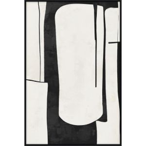 FIELDS ΠΙΝΑΚΑΣ ΔΙΑΚΟΣΜΗΤΙΚΟΣ ΜΕ ΚΟΡΝΙΖΑ 80x120x4cm ΚΑΜΒΑΣ ΜΑΥΡΟ BEIGE ΞΥΛΟ ΜΑΥΡΟ