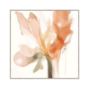 CALANDIUM.A ΠΙΝΑΚΑΣ ΔΙΑΚΟΣΜΗΤΙΚΟΣ ΜΕ ΚΟΡΝΙΖΑ 80x80x4cm ΚΑΜΒΑΣ BEIGE ΠΟΛΥΧΡΩΜΟ ΞΥΛΟ ΦΥΣΙΚΟ