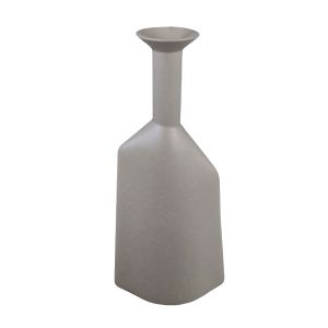 PEQUENA ΔΙΑΚΟΣΜΗΤΙΚΟ ΒΑΖΟ 16x8x37.5cm POLYRESIN ΓΚΡΙ