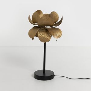 BLOSSOM ΦΩΤΙΣΤΙΚΟ ΕΠΙΤΡΑΠΕΖΙΟ 30x30x67cm ΜΕΤΑΛΛΟ BROWN GOLD