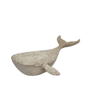 BALENA ΔΙΑΚΟΣΜΗΤΙΚΟ ΨΑΡΙ 20x14x8.5cm POLYRESIN ΜΠΕΖ ΚΑΦΕ