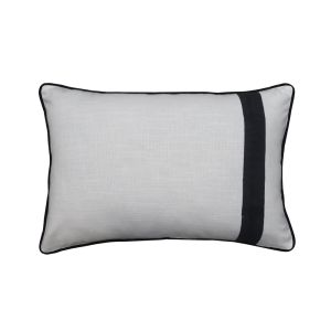ISLE B ΔΙΑΚΟΣΜΗΤΙΚΟ ΜΑΞΙΛΑΡΙ 60x40cm ΥΦΑΣΜΑ ΛΕΥΚΟ ΜΑΥΡΟ