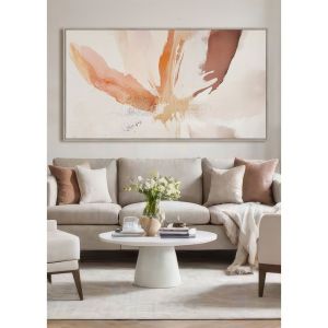 CALANDIUM C ΠΙΝΑΚΑΣ ΔΙΑΚΟΣΜΗΤΙΚΟΣ ΜΕ ΚΟΡΝΙΖΑ 80x145x4cm ΚΑΜΒΑΣ ΜΠΕΖ ΠΟΛΥΧΡΩΜΟ ΞΥΛΟ ΦΥΣΙΚΟ