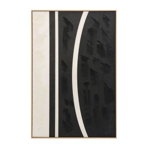 SOLAIRE A ΠΙΝΑΚΑΣ ΔΙΑΚΟΣΜΗΤΙΚΟΣ ΜΕ ΚΟΡΝΙΖΑ 80x120x4cm ΚΑΜΒΑΣ ΚΑΦΕ ΣΚΟΥΡΟ ΜΠΕΖ ΞΥΛΟ ΦΥΣΙΚΟ