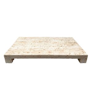 TRAVERTINO ΔΙΣΚΟΣ ΔΙΑΚΟΣΜΗΣΗΣ 40x22x5cm POLYRESIN STONE