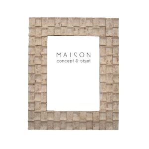 TRAVERT 2 ΚΟΡΝΙΖΑ 20x2x25cm POLYRESIN STONE ΓΥΑΛΙ