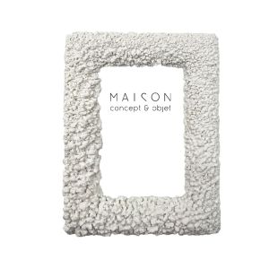 REEF A ΚΟΡΝΙΖΑ 17x3x22cm POLYRESIN ΑΣΠΡΟ ΓΥΑΛΙ