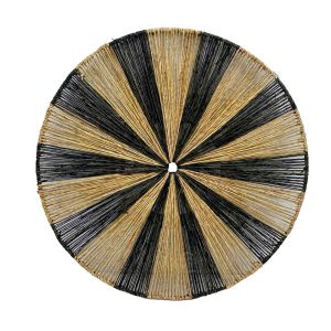 IRIDA ΔΙΑΚΟΣΜΗΤΙΚΟ ΤΟΙΧΟΥ 41x41x6cm ΓΙΟΥΤΑ ΦΥΣΙΚΟ ΜΑΥΡΟ