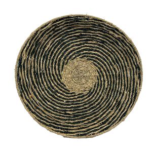 IRIS ΔΙΑΚΟΣΜΗΤΙΚΟ ΤΟΙΧΟΥ 51x51x6cm SEAGRASS ΦΥΣΙΚΟ ΜΑΥΡΟ