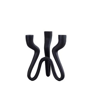 TREPPIEDE ΚΗΡΟΠΗΓΙΟ 18x16x20cm ΑΛΟΥΜΙΝΙΟ ΜΑΥΡΟ