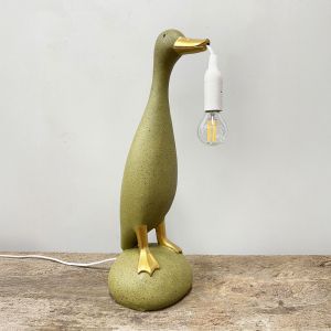 QUACK I ΦΩΤΙΣΤΙΚΟ ΕΠΙΤΡΑΠΕΖΙΟ 16.7x15.7x43cm POLYRESIN ΛΑΔΙ ΧΡΥΣΟ