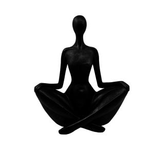 REGINA ΔΙΑΚΟΣΜΗΤΙΚΟ ΦΙΓΟΥΡΑ 24x10.5x29.5cm POLYRESIN ΜΑΥΡΟ