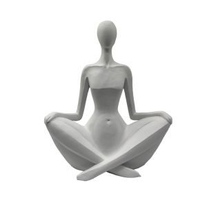 REGINA ΔΙΑΚΟΣΜΗΤΙΚΟ ΦΙΓΟΥΡΑ 24x10.5x29.5cm POLYRESIN ΑΣΠΡΟ