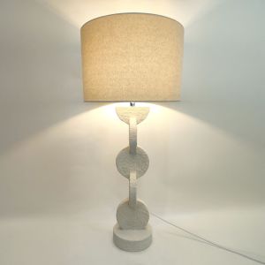 PRISMA ΦΩΤΙΣΤΙΚΟ ΕΠΙΤΡΑΠΕΖΙΟ 38x38x84cm RESIN ΜΠΕΖ ΛΙΝΟ ΜΠΕΖ