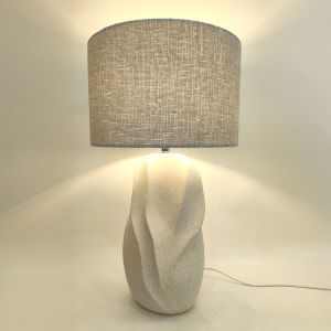 INIR ΦΩΤΙΣΤΙΚΟ ΕΠΙΤΡΑΠΕΖΙΟ 32x32x57cm ΚΕΡΑΜΙΚΟ ΜΠΕΖ ΛΙΝΟ ΓΚΡΙ