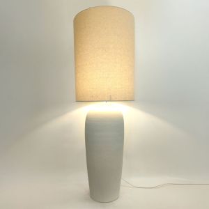 EONIA ΦΩΤΙΣΤΙΚΟ ΕΠΙΤΡΑΠΕΖΙΟ 35x35x101cm ΚΕΡΑΜΙΚΟ ΛΕΥΚΟ ΛΙΝΟ ΛΕΥΚΟ