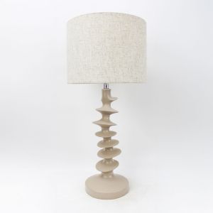 STRIO ΦΩΤΙΣΤΙΚΟ ΕΠΙΤΡΑΠΕΖΙΟ 28x28x61cm RESIN ΜΠΕΖ ΛΙΝΟ ΜΠΕΖ