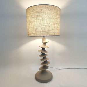 STRIO ΦΩΤΙΣΤΙΚΟ ΕΠΙΤΡΑΠΕΖΙΟ 28x28x61cm RESIN ΜΠΕΖ ΛΙΝΟ ΜΠΕΖ