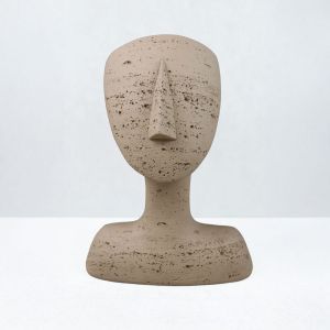 AURA I ΔΙΑΚΟΣΜΗΤΙΚΟ ΠΡΟΣΩΠΟ 19x14x26cm RESIN ΚΑΦΕ ΑΝΟΙΧΤΟ