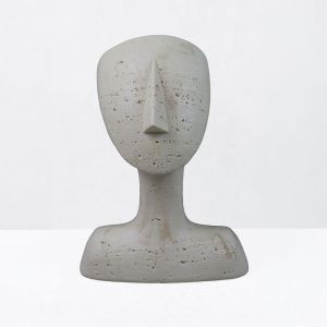 AURA III ΔΙΑΚΟΣΜΗΤΙΚΟ ΠΡΟΣΩΠΟ 19x14x26cm RESIN ΜΠΕΖ