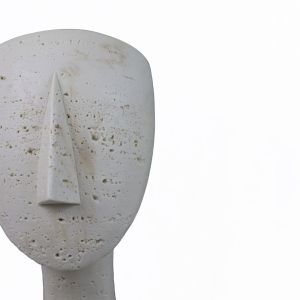 AURA III ΔΙΑΚΟΣΜΗΤΙΚΟ ΠΡΟΣΩΠΟ 19x14x26cm RESIN ΜΠΕΖ