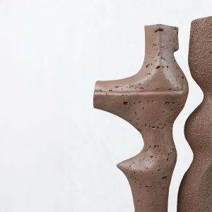 DUET I ΔΙΑΚΟΣΜΗΤΙΚΟ 16x9x31.5cm RESIN ΚΑΦΕ