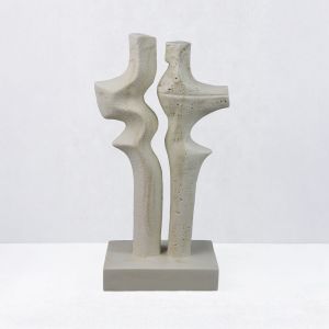 DUET I ΔΙΑΚΟΣΜΗΤΙΚΟ 16x9x31.5cm RESIN ΜΠΕΖ