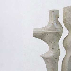 DUET I ΔΙΑΚΟΣΜΗΤΙΚΟ 16x9x31.5cm RESIN ΜΠΕΖ