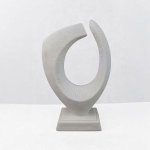 PULSE III ΔΙΑΚΟΣΜΗΤΙΚΟ 18.5x8.5x30cm RESIN ΑΣΠΡΟ